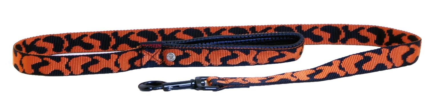 MARTIN SELLIER Confort — Laisse pour chien girafe orange 25/120 cm