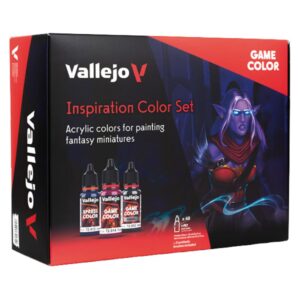 VALLEJO Game Color — Coffret 48 peintures + 3 pinceaux