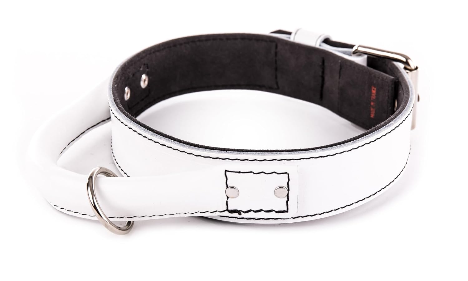 martin — Collier pour chien en cuir avec poignée