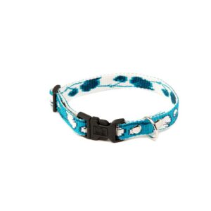 ALTER EGO Bamboo — Collier turquoise/blanc 25–40 cm