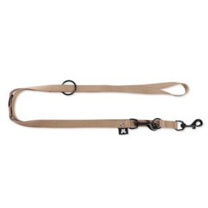 MARTIN — Laisse multiposition classique en nylon 200 cm beige