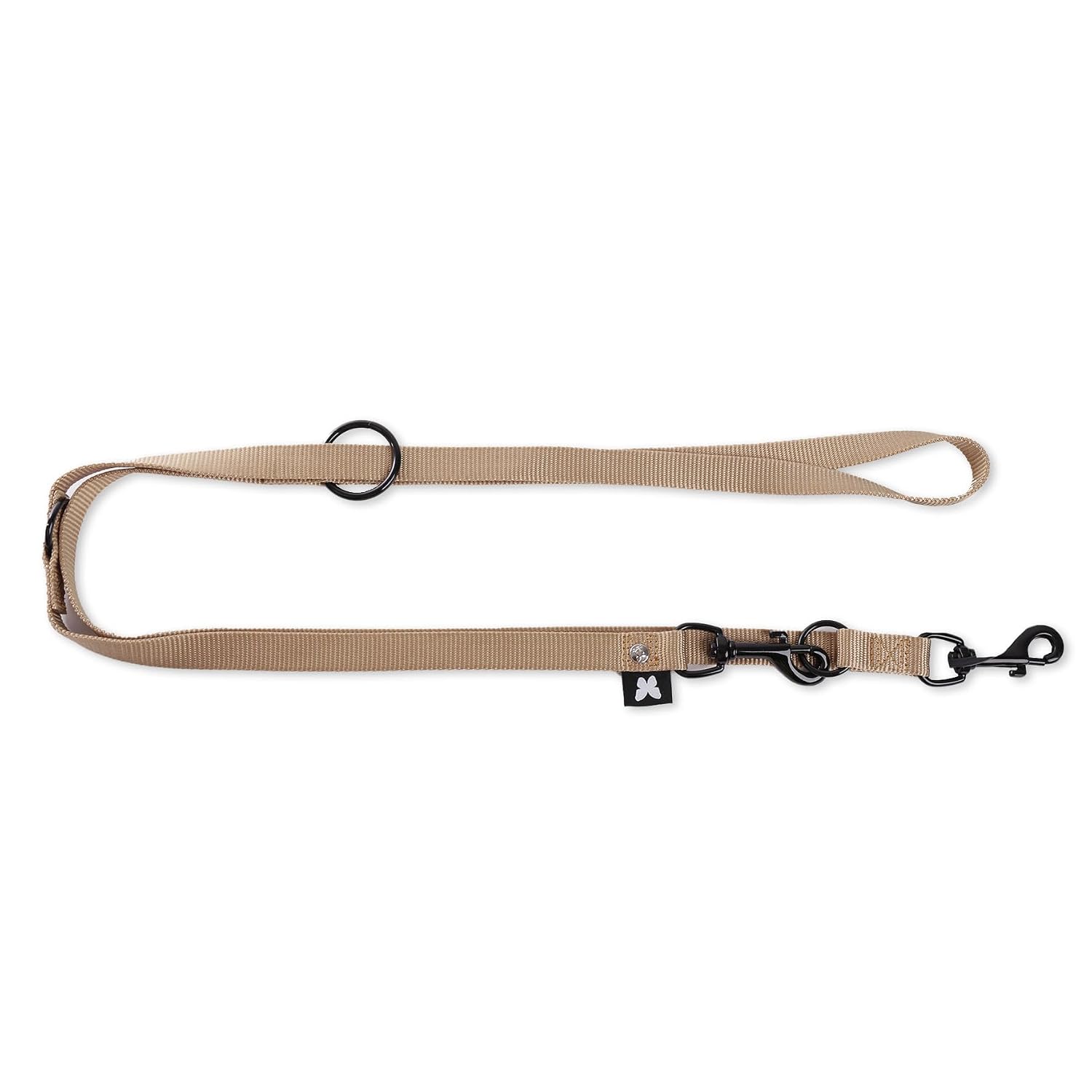 MARTIN — Laisse multiposition classique en nylon 200 cm beige