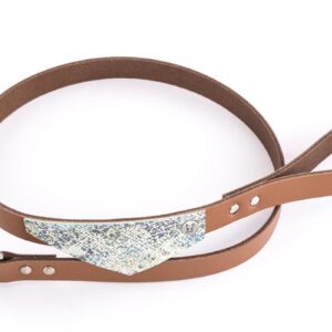 MARTIN Malibu — Laisse en cuir avec bandana fantaisie