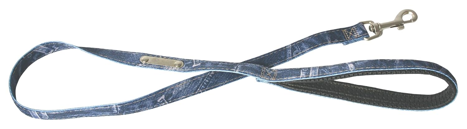 MARTIN SELLIER — Laisse pour chien motif jeans 16/100