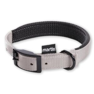 MARTIN — Collier confort classique en nylon gris 35 cm