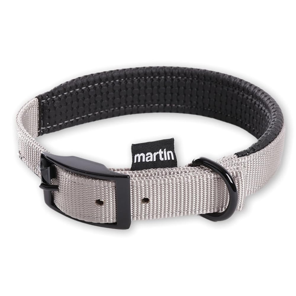 MARTIN — Collier confort classique en nylon gris 10-30