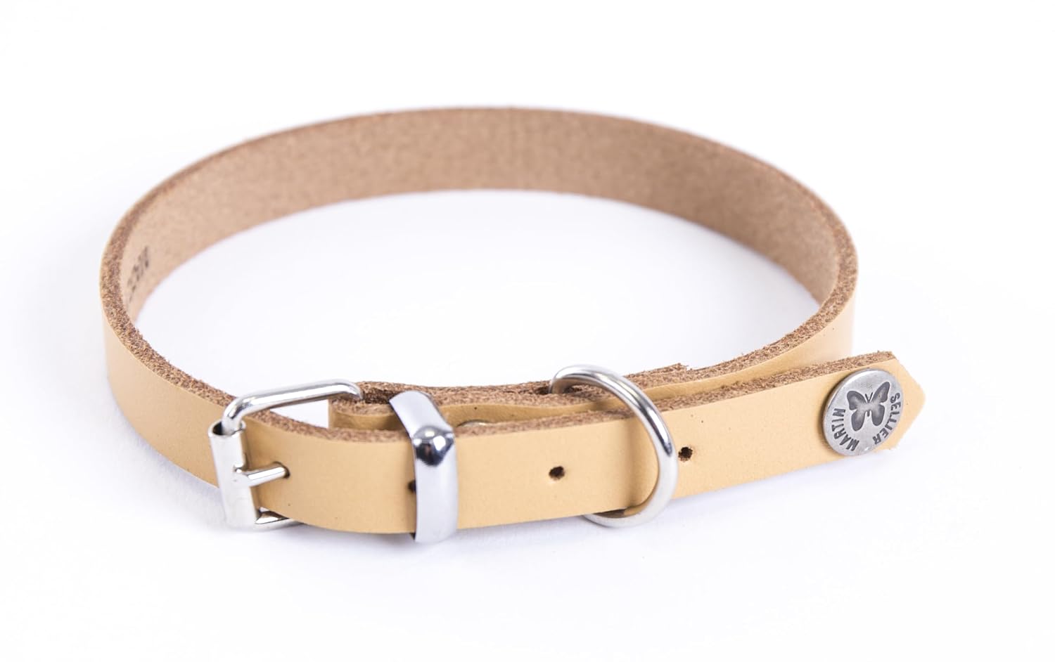 MARTIN SELLIER — Collier classique coloré en cuir naturel