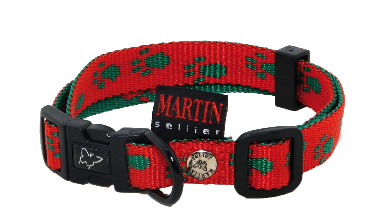 MARTIN SELLIER Pattes Originales — Collier réglable nylon chien