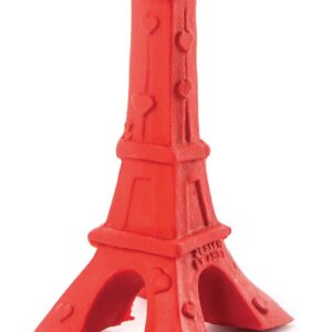 MARTIN — Jouet pour chien Tour Eiffel en latex rouge 15 cm