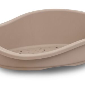 MARTIN — Corbeille plastique taupe 50 x 35 cm