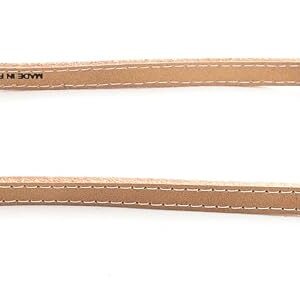 MARTIN SELLIER Classique — Laisse en cuir surpiqué 16 mm x 1 m