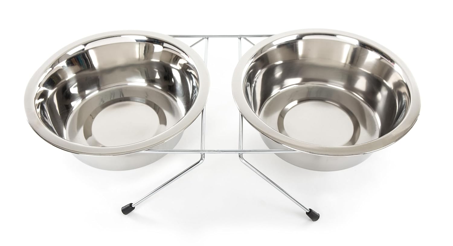 MARTIN SELLIER — Support avec 2 gamelles inox 2x800 ml
