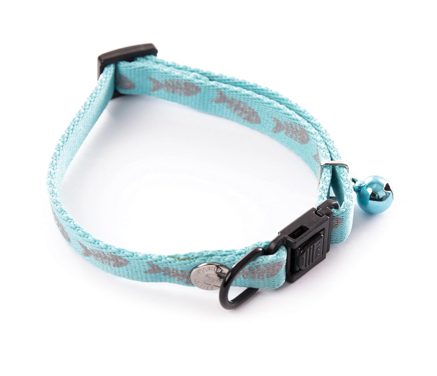 MARTIN Fluo Fish — Collier réglable en nylon pour chat