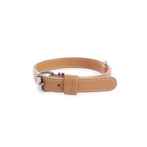 MARTIN — Collier pour chien en cuir naturel double 65 cm