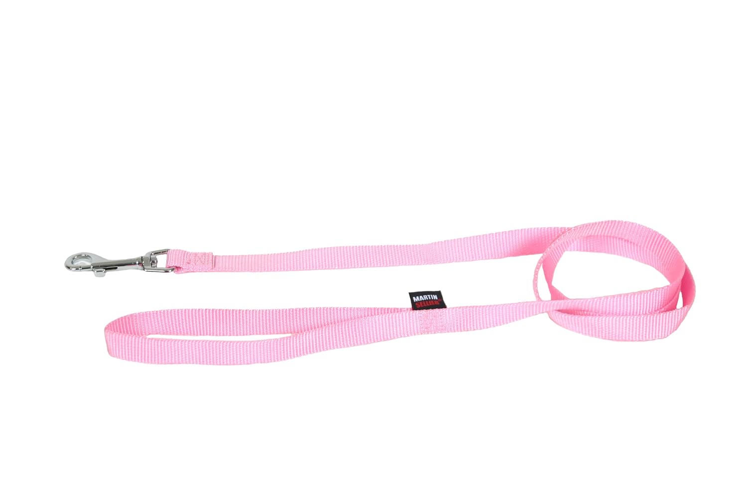 MARTIN — Laisse simple en nylon rose 90 cm x 25 mm