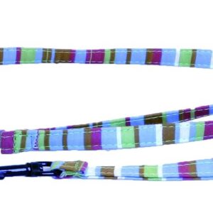MARTIN SELLIER — Laisse pour chien en tissu rayé 10 mm