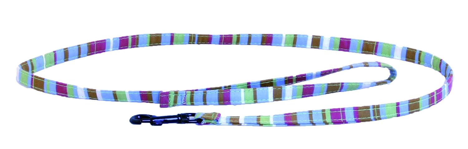 MARTIN SELLIER — Laisse pour chien en tissu rayé 10 mm
