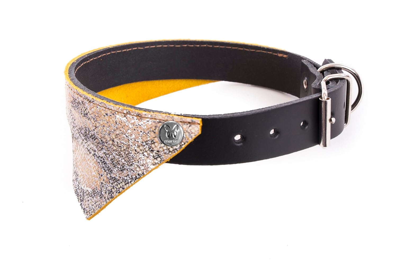 MARTIN Malibu — Collier bandana en cuir pleine fleur