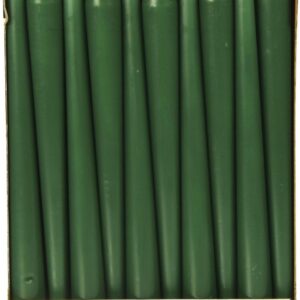 PAPSTAR — Lot de 50 bougies pour chandelier vert foncé