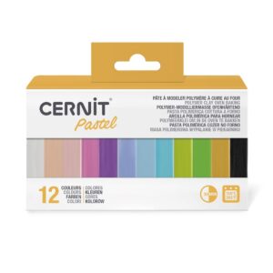 CERNIT Number One — Assortiment 12 pains de pâte polymère pastel