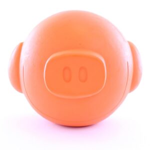 MARTIN SELLIER — Jouet pour chien cochon en latex orange 6,5 cm