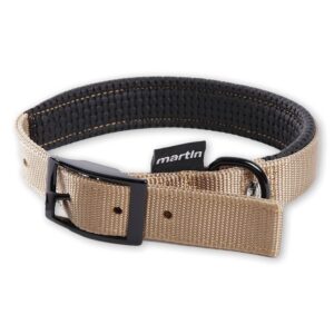 MARTIN — Collier confort classique pour chien beige
