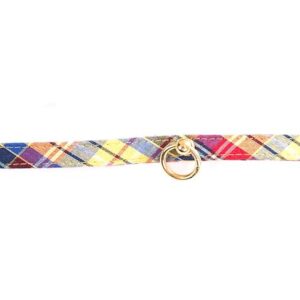 MARTIN SELLIER Benton — Collier en nylon écossais 30 cm