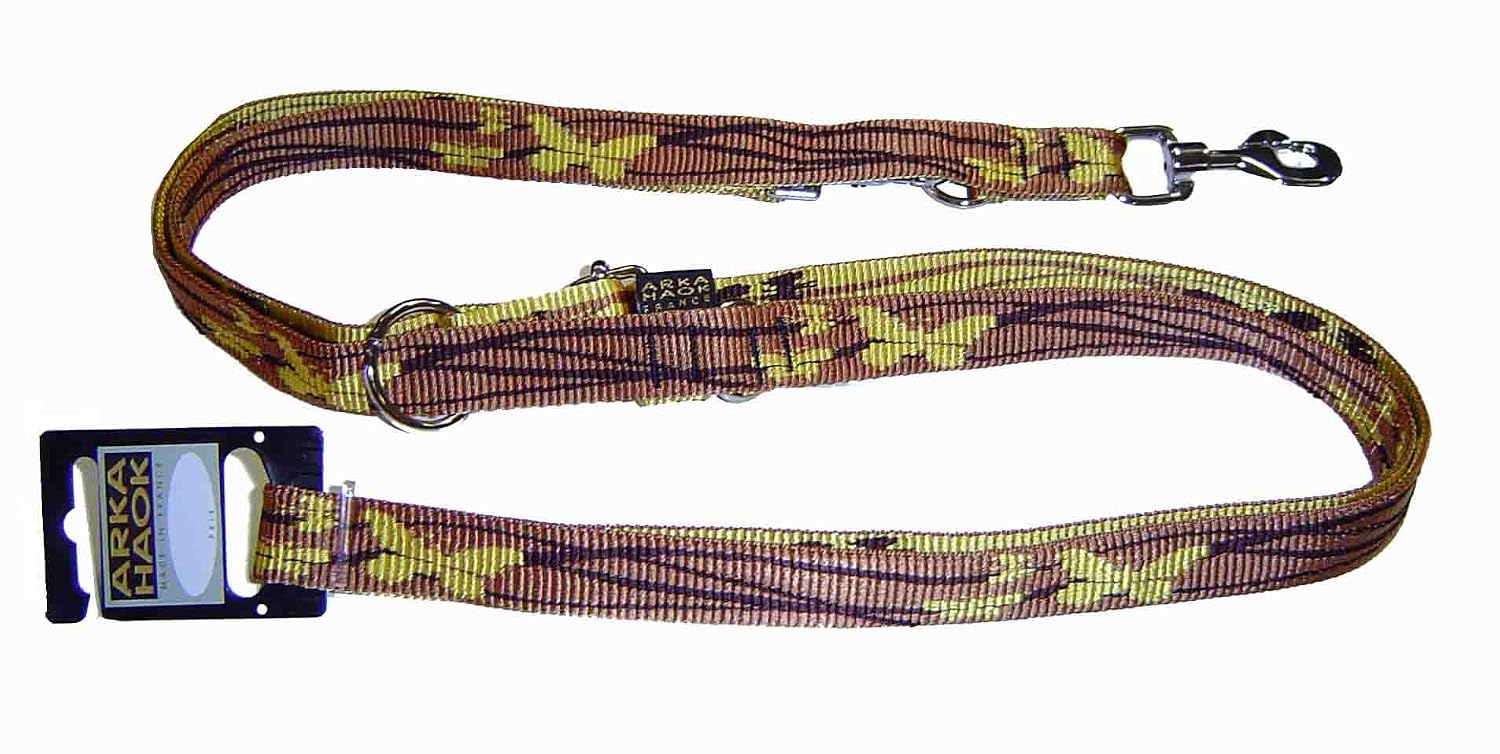 ARKA HAOK Chrys — Laisse multiposition en nylon 20 mm