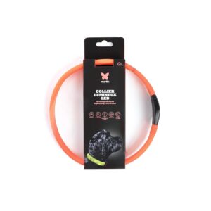 MARTIN SELLIER — Collier lumineux tube USB orange 2,5 x 65 cm