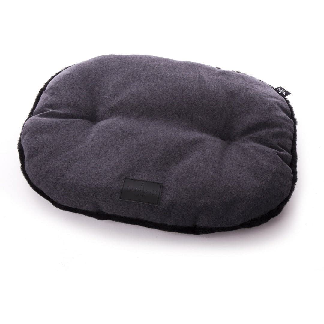 MARTIN Faubourg — Coussin ovale gris T105
