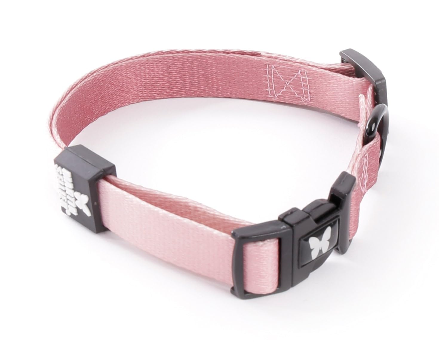 MARTIN SELLIER — Collier chien nylon réfléchissant bordeaux 45-65 cm