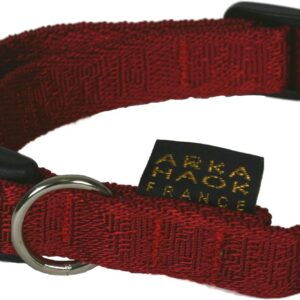 ARKA HAOK Rubis — Collier pour chien nylon rouge 40/64 cm