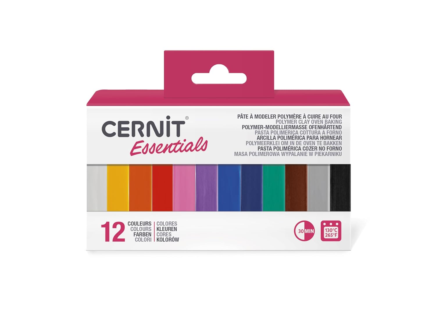 CERNIT Number One — Assortiment de 12 pâtes polymères 25 g