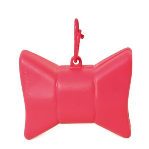 MARTIN SELLIER Nœud — Distributeur de sacs rose grand modèle