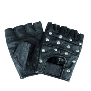 MIL-TEC — Gants homme en cuir de chèvre noir
