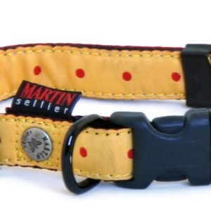 MARTIN SELLIER Beach — Collier réglable en nylon jaune pour chien