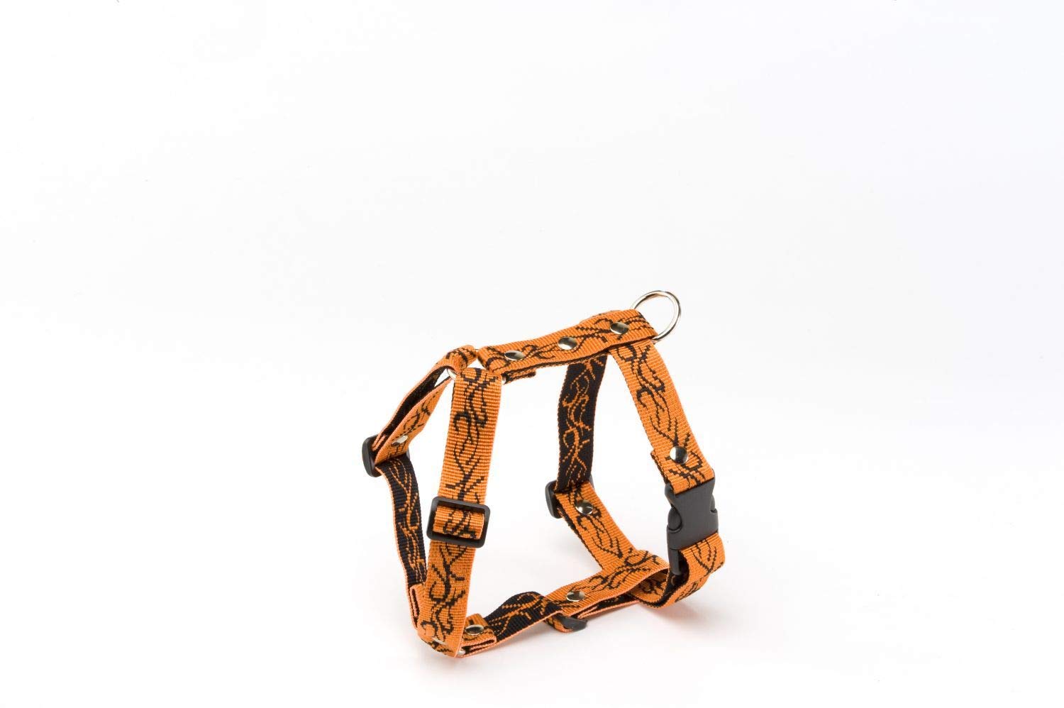 ALTEREGO — Harnais pour chien tattoo orange 45/65 cm x 25 mm