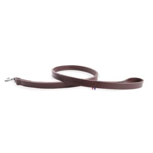 MARTIN — Laisse pour chien en cuir double épaisseur marron