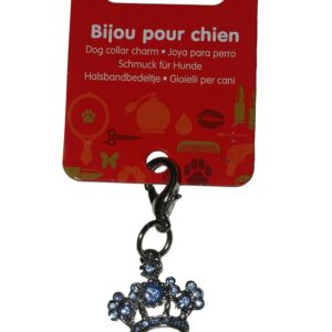 MARTIN SELLIER — Pendentif couronne saphir pour chien
