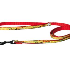 MARTIN SELLIER — Laisse en nylon pour chat motif rouge