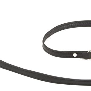 MARTIN SELLIER Class — Laisse en cuir pour chien noir XS