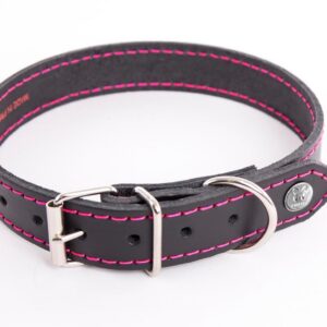 MARTIN — Collier en cuir réfléchissant