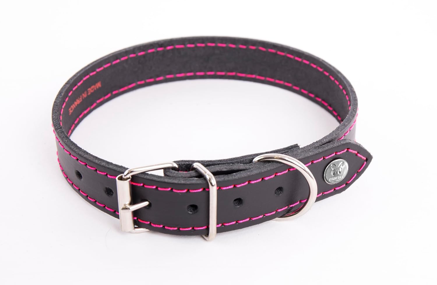 MARTIN — Collier en cuir flash