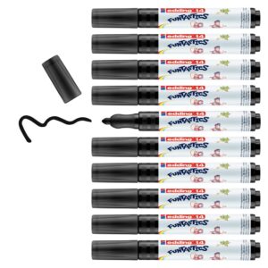10 crayons de couleur lavables pour enfants — pointe 3 mm