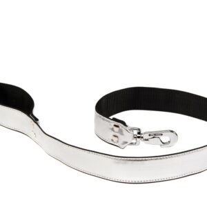 ALTER EGO Disco White — Laisse pour chien 40 mm x 100 cm