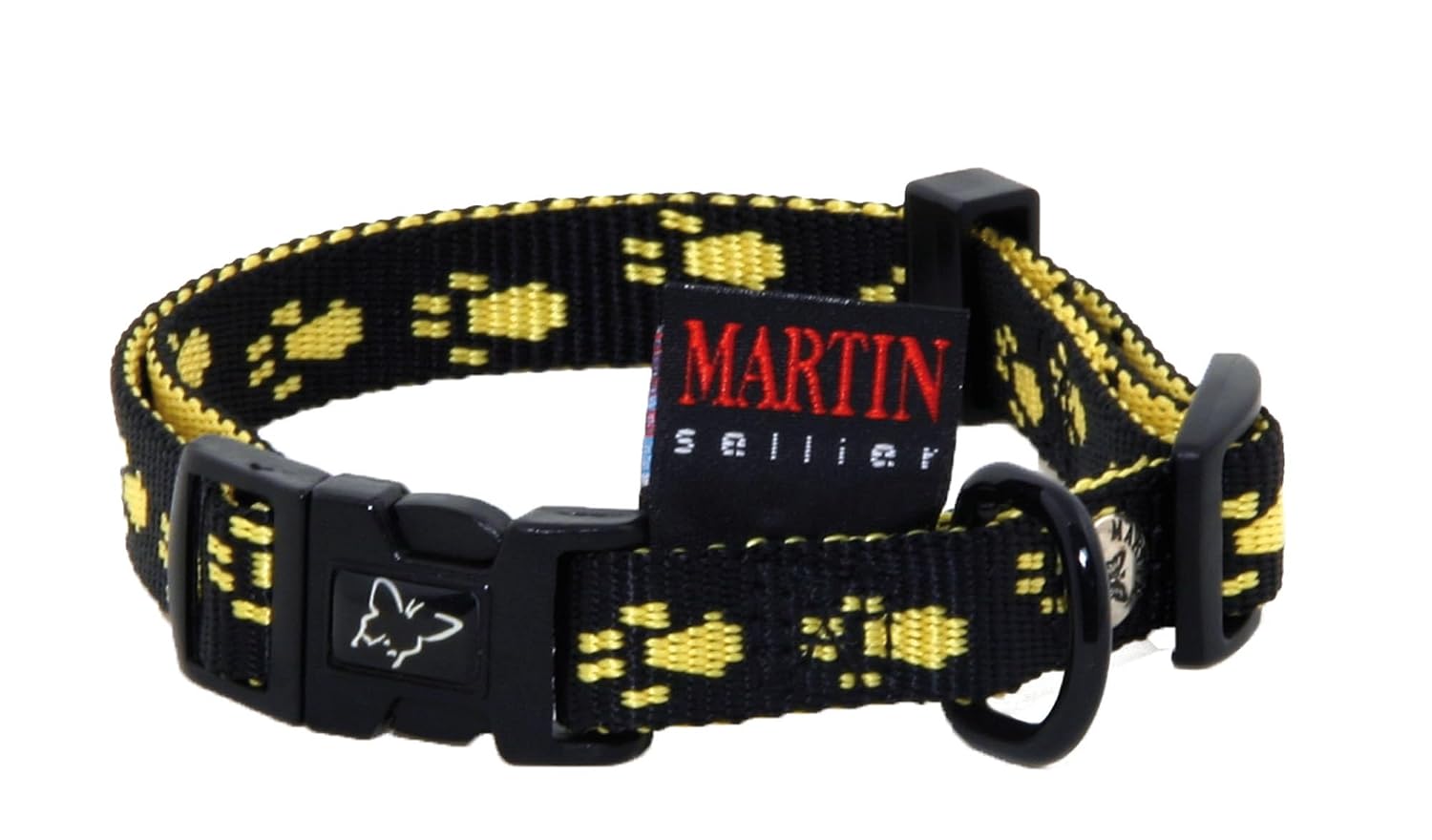 MARTIN SELLIER Pattes Originales — Collier nylon chien jaune