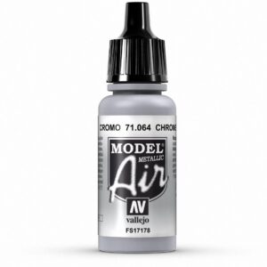 VALLEJO Model Air — Peinture acrylique Chrome mat 17 ml