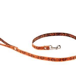 ALTEREGO — Laisse pour chien S 15 mm orange tatouage