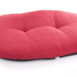 MARTIN SELLIER Classic — Coussin ovale ouatiné rouge et gris