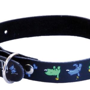 MARTIN SELLIER — Collier pour chien motif bleu